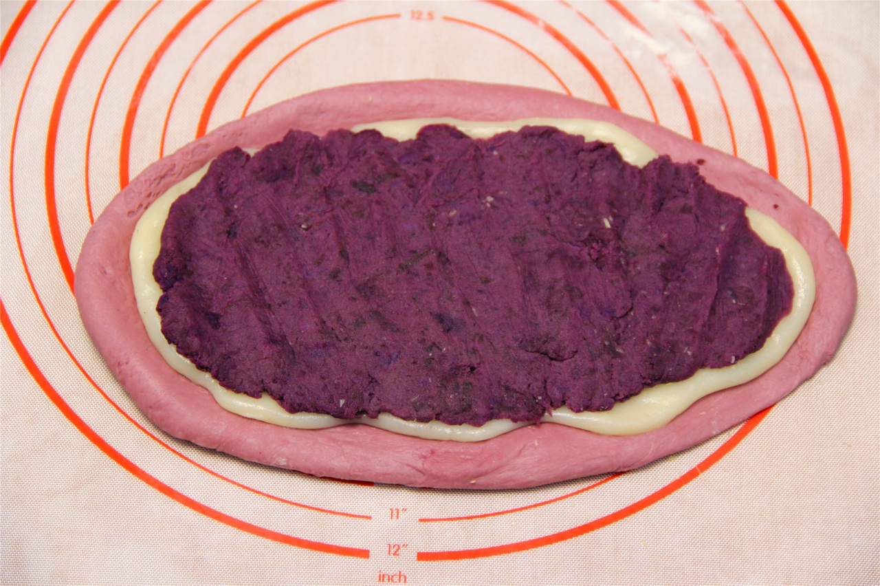 紫薯麻薯歐包的做法 步骤6