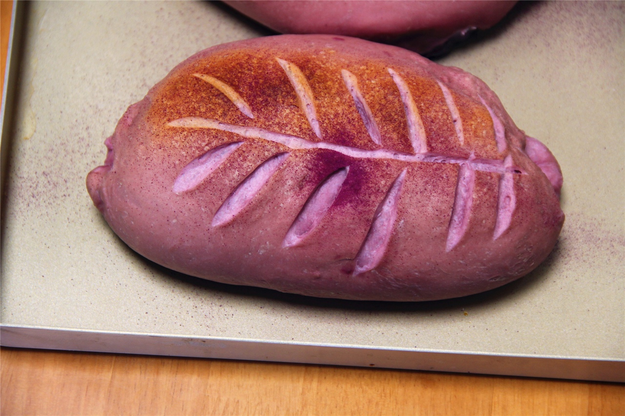 紫薯麻薯歐包的做法 步骤9
