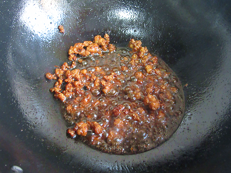 肉末醬豆角面的做法 步骤6