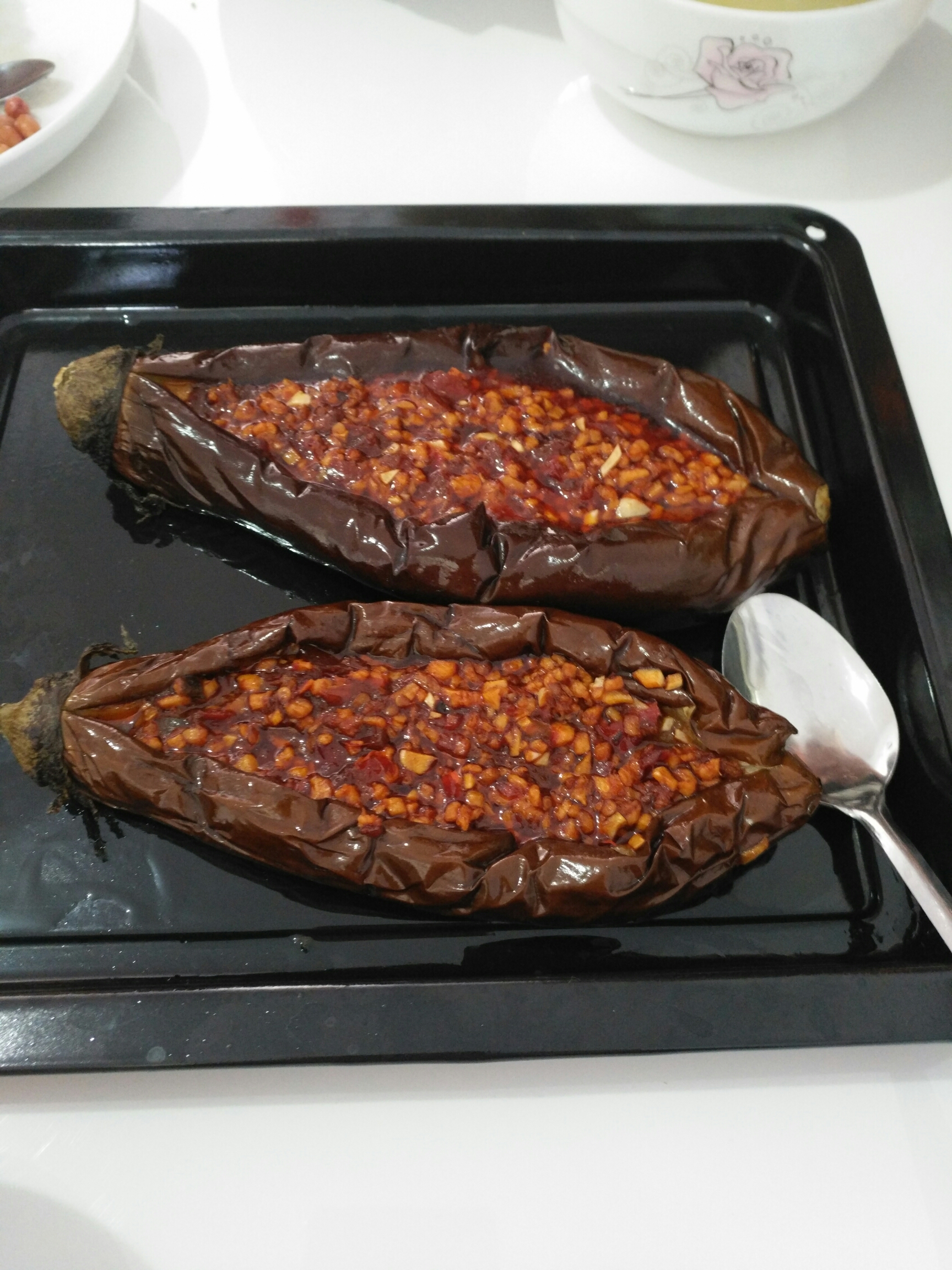 魚香肉末茄子烤箱版的做法 步骤1