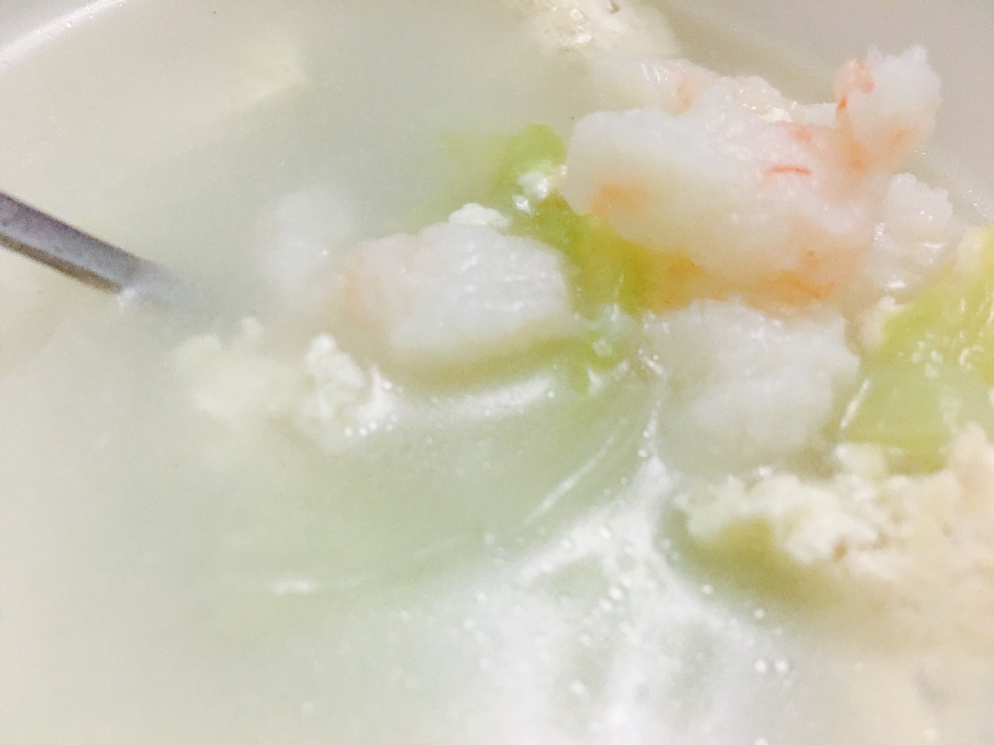 白菜豆腐蝦滑湯的做法 步骤5