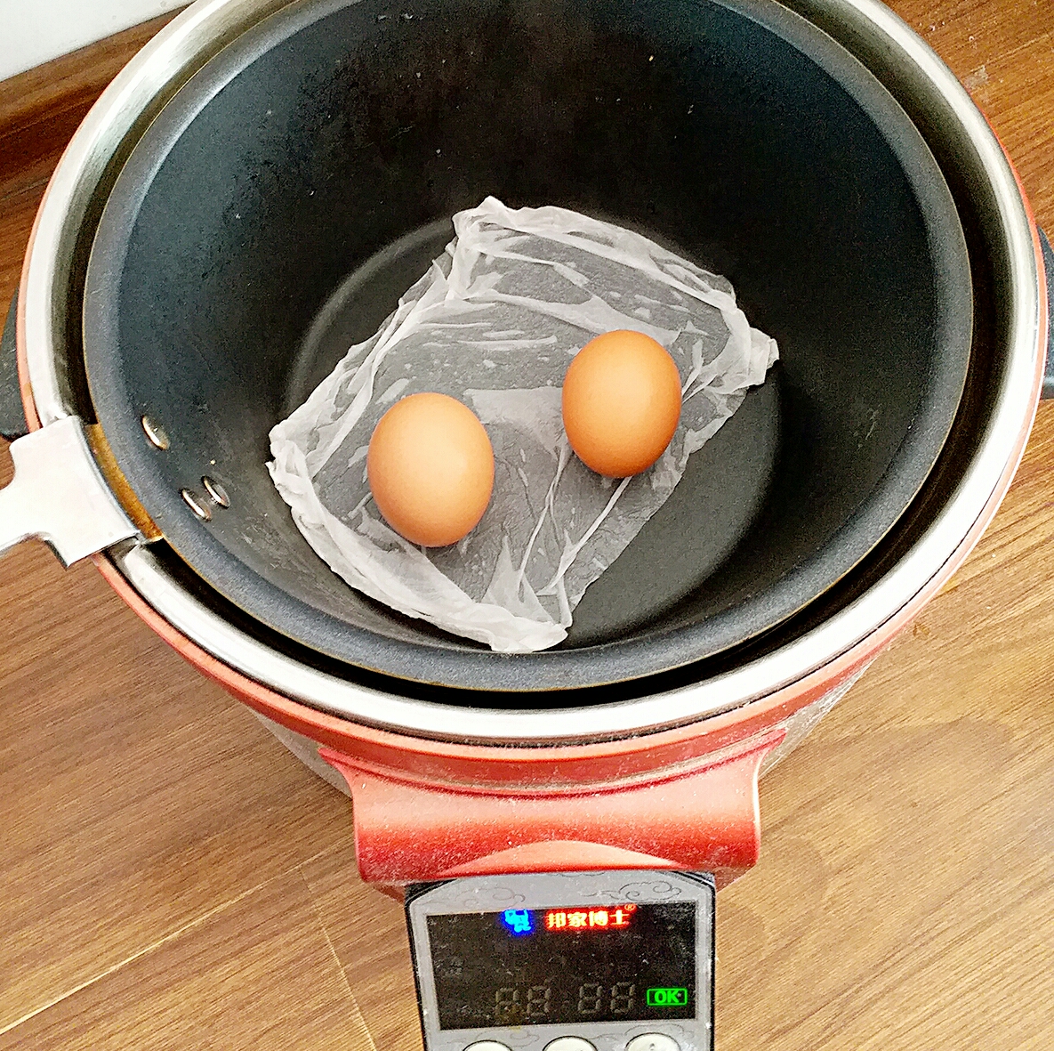 無水煮蛋~烹飪機版的做法 步骤1