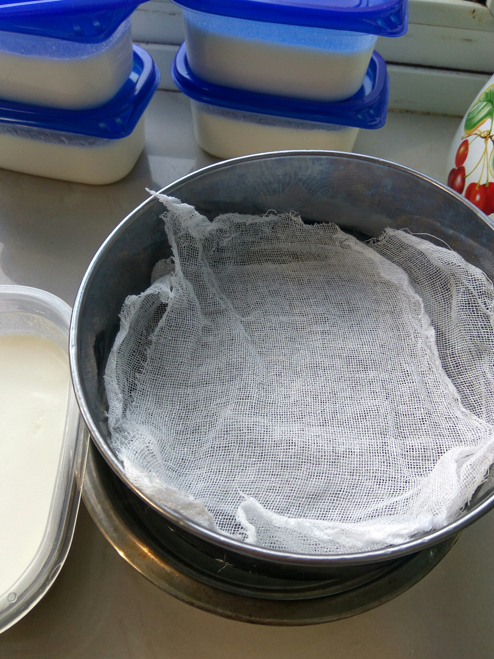 自制希臘酸奶（面包機版）的做法 步骤12