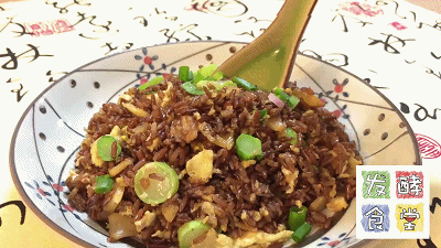 咸魚紅米炒飯【發酵食堂】的做法 步骤8