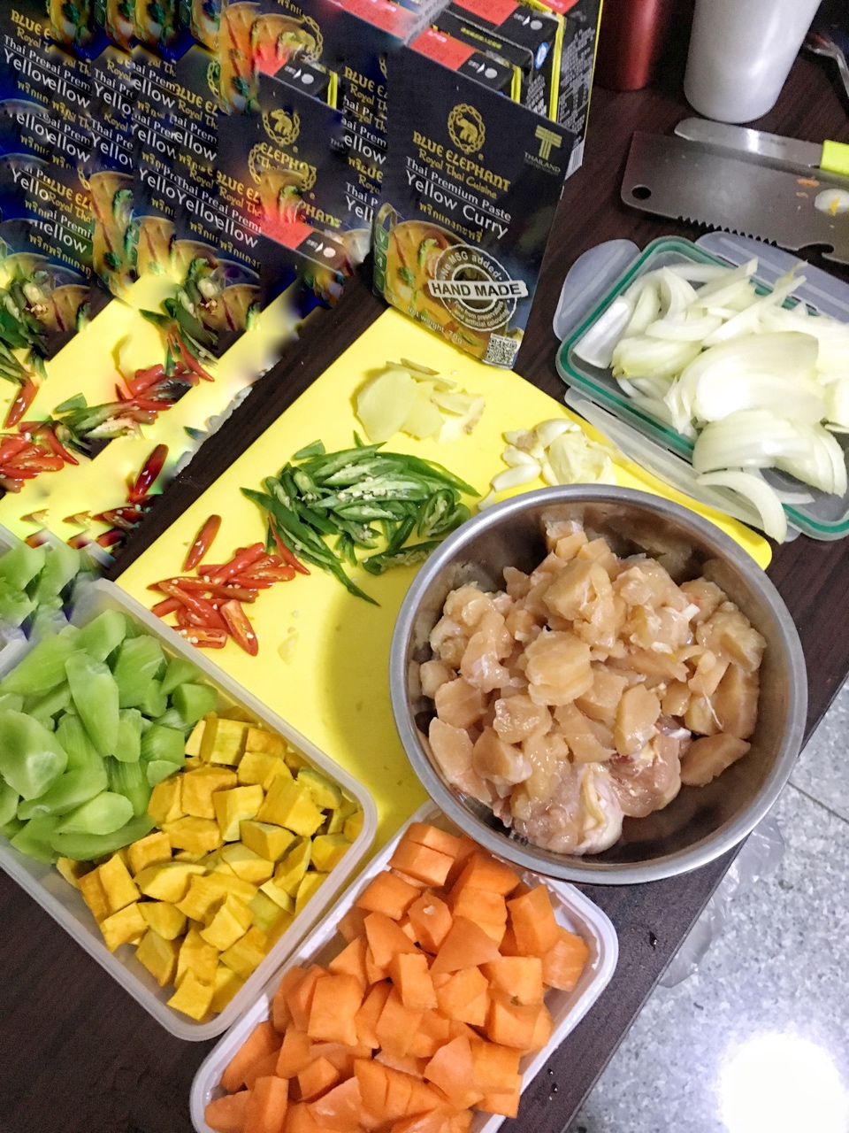 泰式咖喱大盤雞的做法 步骤2