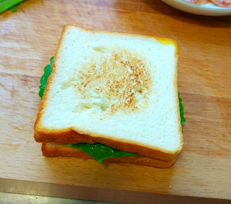 雞蛋火腿三明治的做法 步骤12