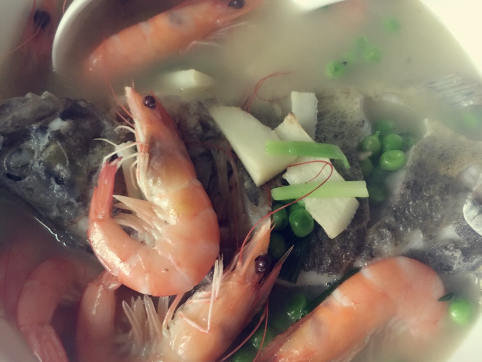 鮮蝦桂魚湯的做法 步骤5
