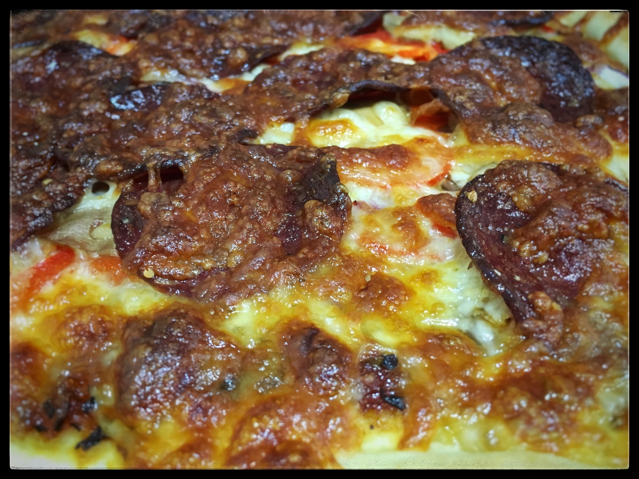 意式香腸薩拉米披薩的做法 步骤9