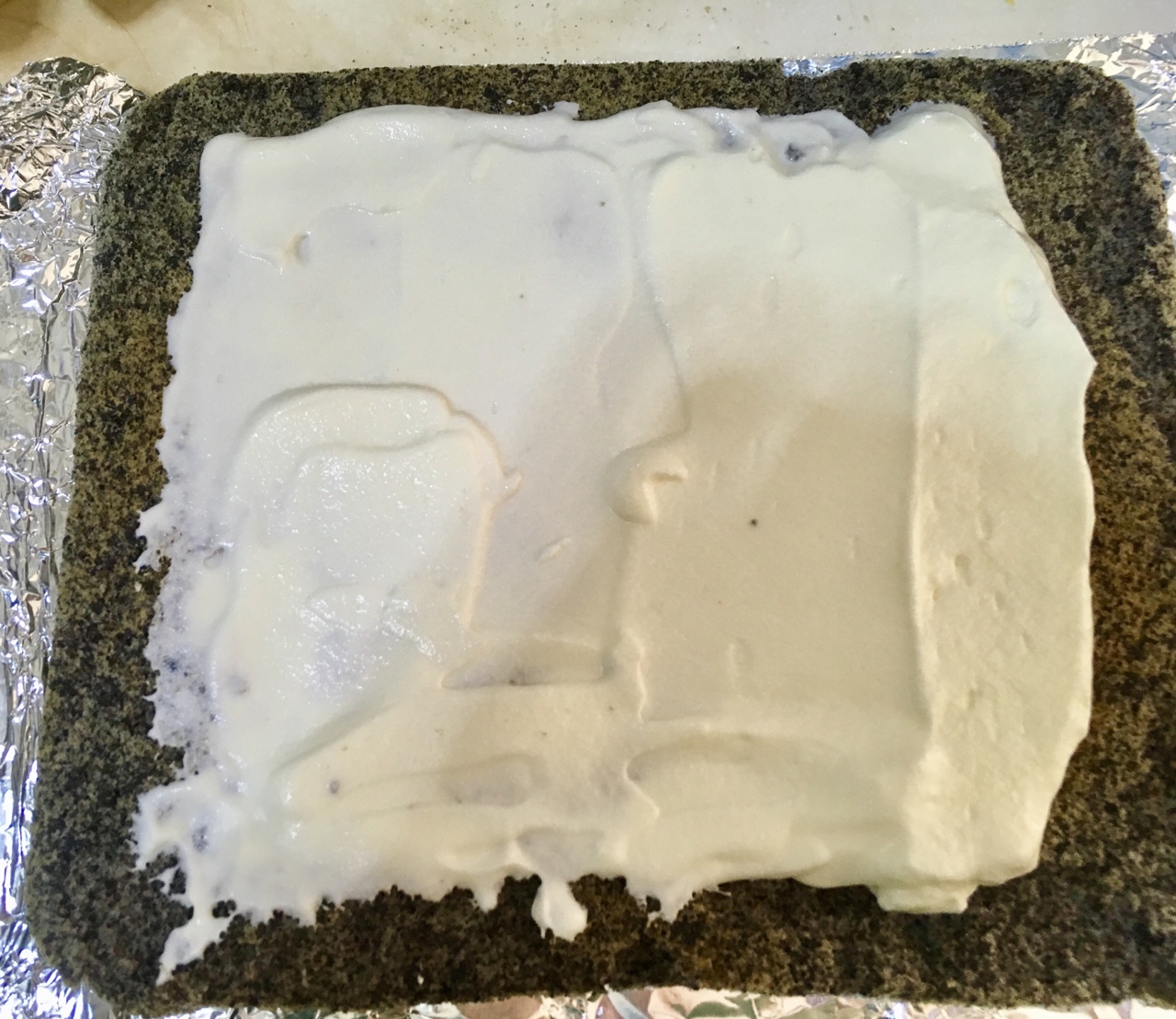奇亞籽戚風蛋糕卷（低碳生酮）的做法 步骤6