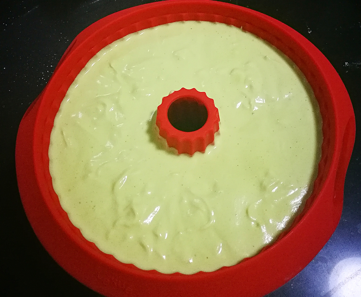 樂葵8寸菠菜戚風蛋糕的做法 步骤9
