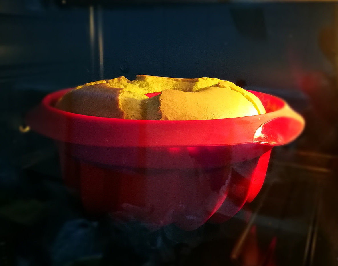 樂葵8寸菠菜戚風蛋糕的做法 步骤10