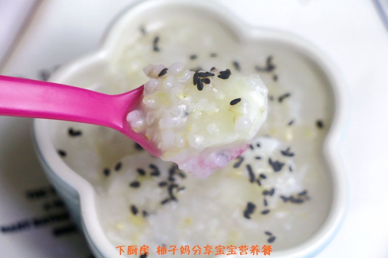 山藥糯米糙米芝麻粥—健脾養胃第一良藥的做法 步骤7