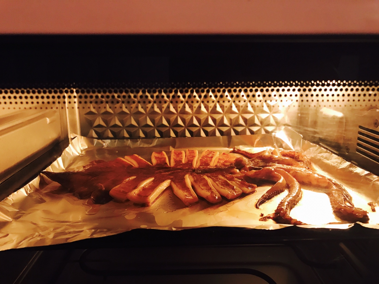 烤箱版烤魷魚的做法 步骤2