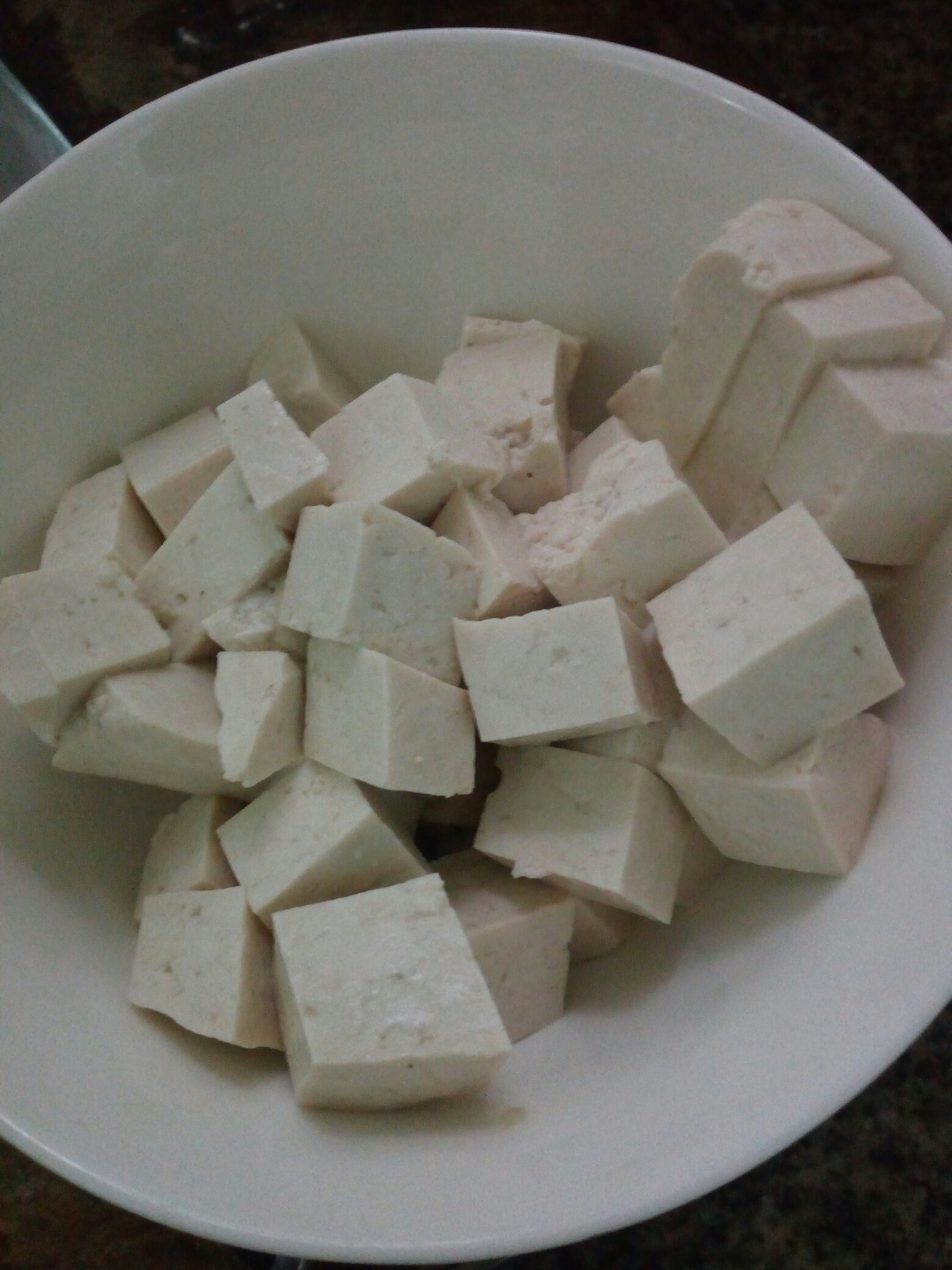 咖喱白菜燜豆腐的做法 步骤1