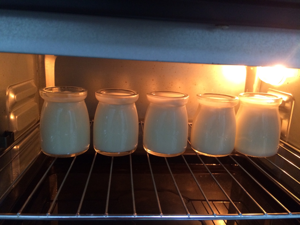 超好吃的烤箱自制酸奶（奶粉+盒裝酸奶發酵法 ）的做法 步骤4