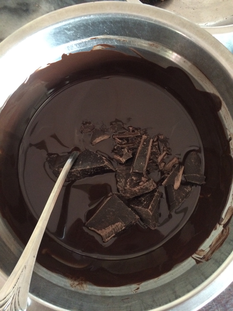 金箔巧克力 手工巧克力 黑巧克力 巧克力的做法 步骤1