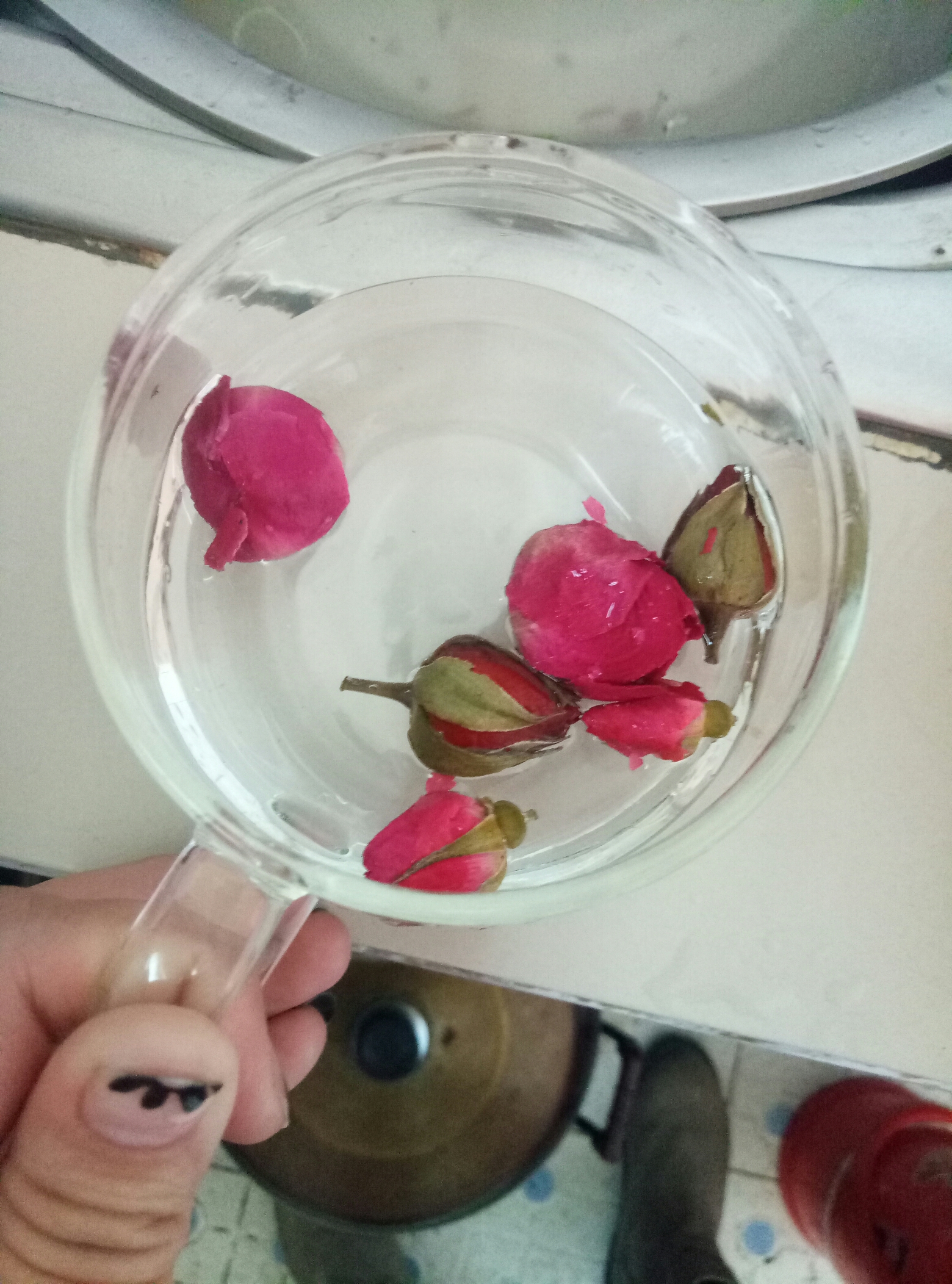 三花養顏茶玫瑰花，月季花，牡丹花球的做法 步骤4