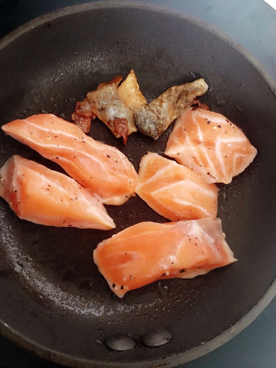 超級少油的香煎三文魚呀的做法 步骤7
