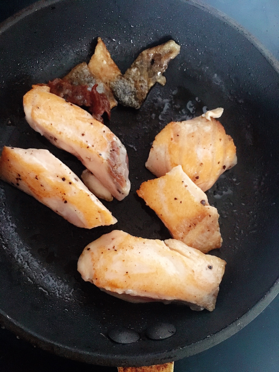 超級少油的香煎三文魚呀的做法 步骤8