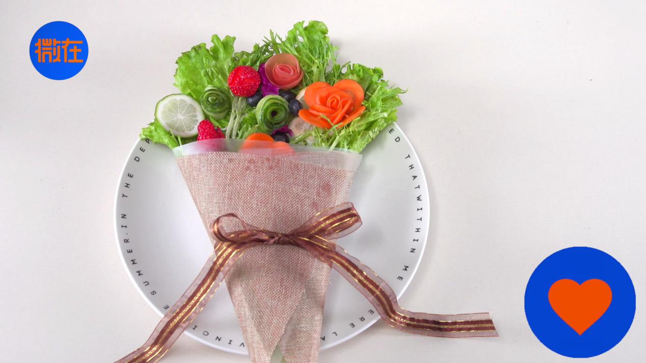 可以吃的花束沙拉，送給吃貨的玫瑰花∼的做法 步骤10