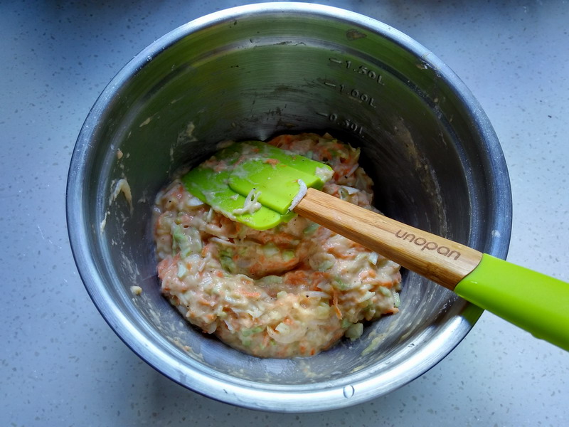 蝦皮蔬菜煎餅的做法 步骤5