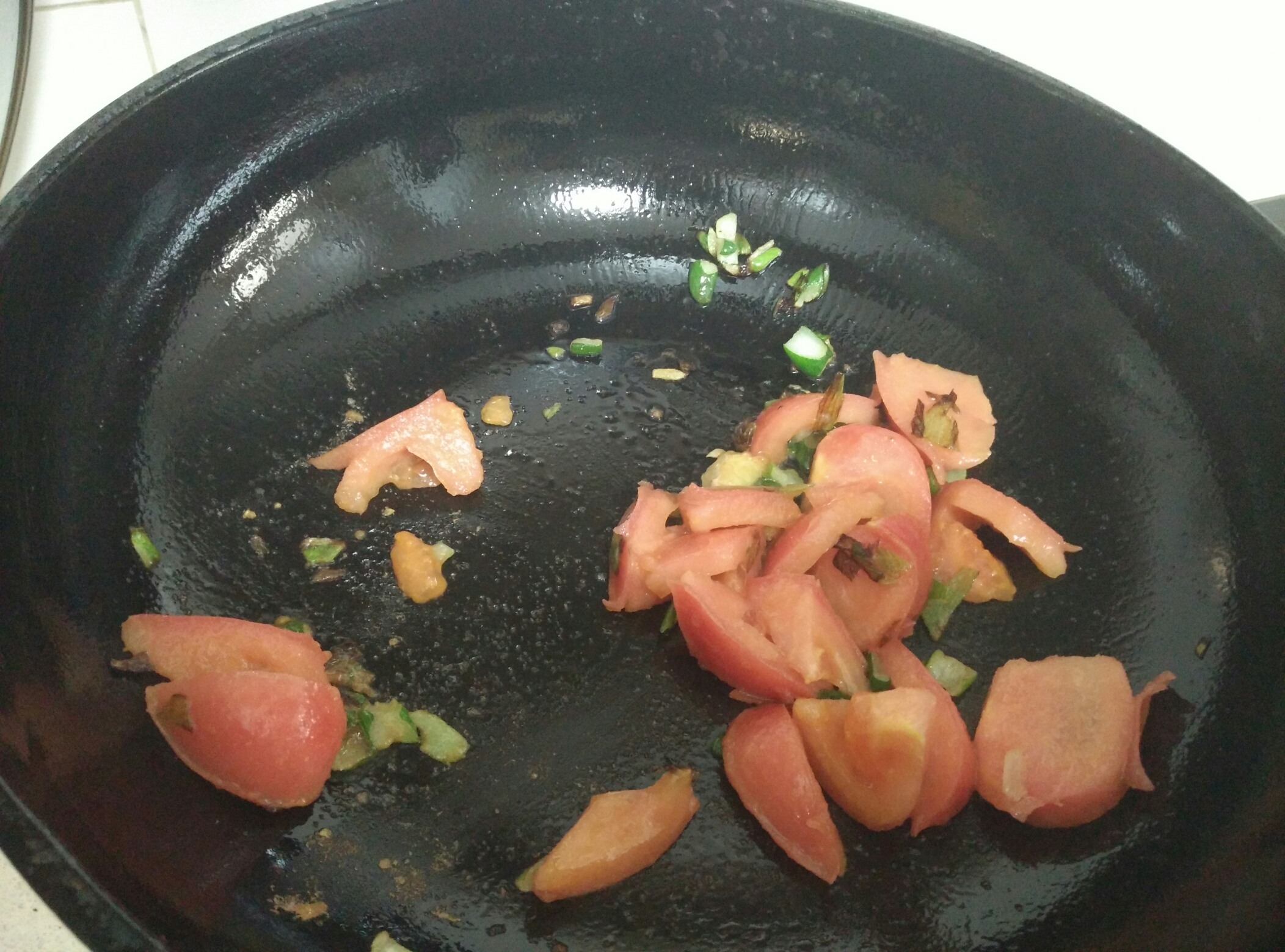 簡單好吃的西紅柿雞蛋湯面的做法 步骤3
