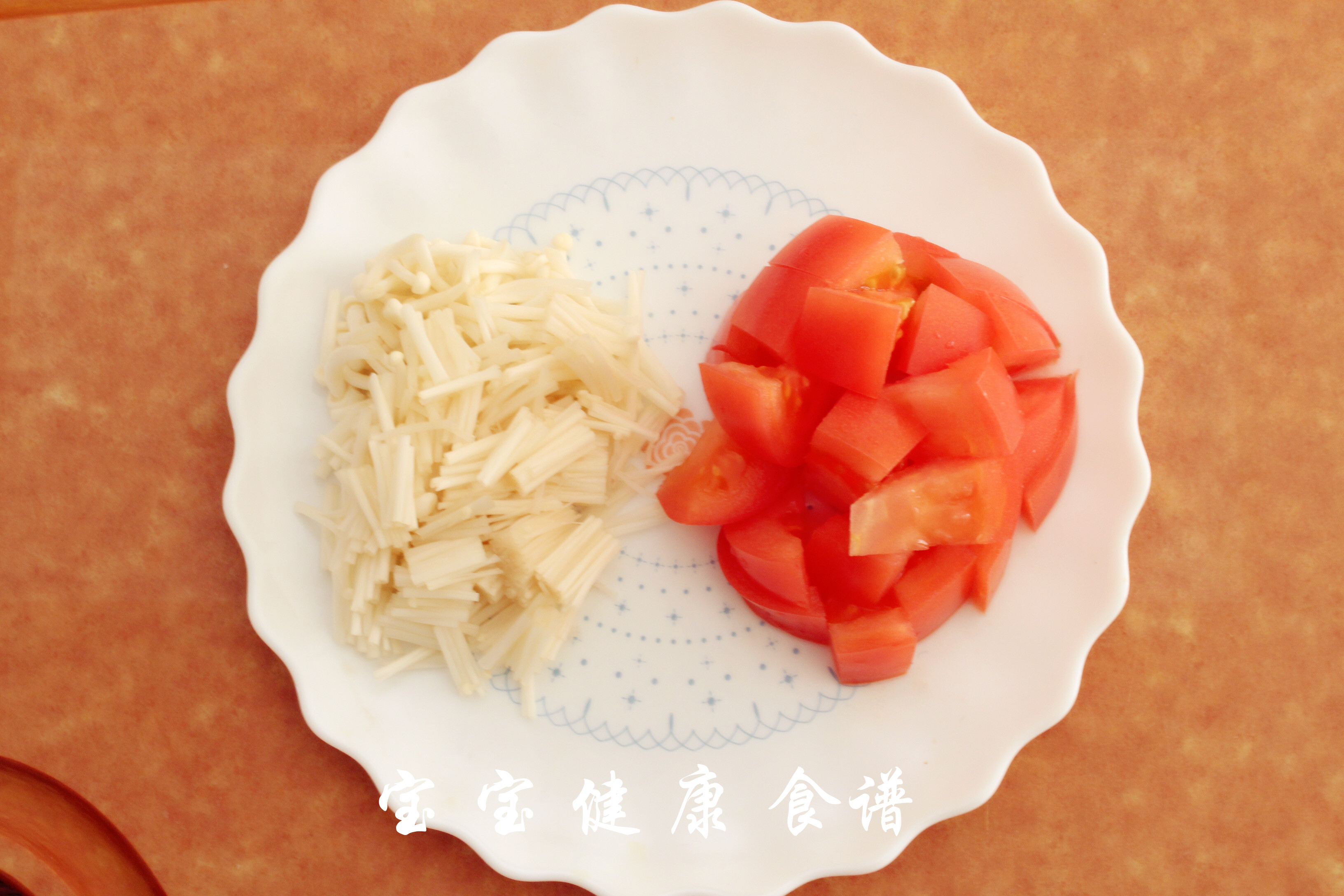 番茄冬瓜金針菇湯的做法 步骤2