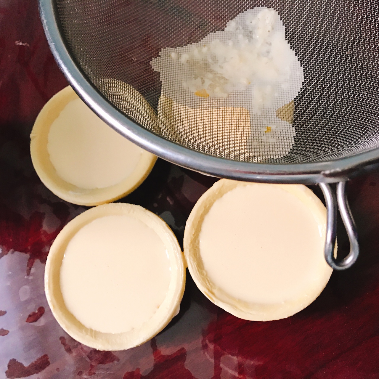 酥脆松香葡式蛋撻[空氣炸鍋版]的做法 步骤4