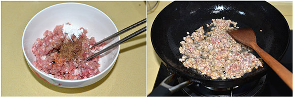 豆腐版的飯遭殃---肉末燒豆腐的做法 步骤2