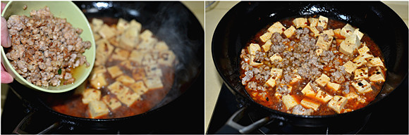 豆腐版的飯遭殃---肉末燒豆腐的做法 步骤4