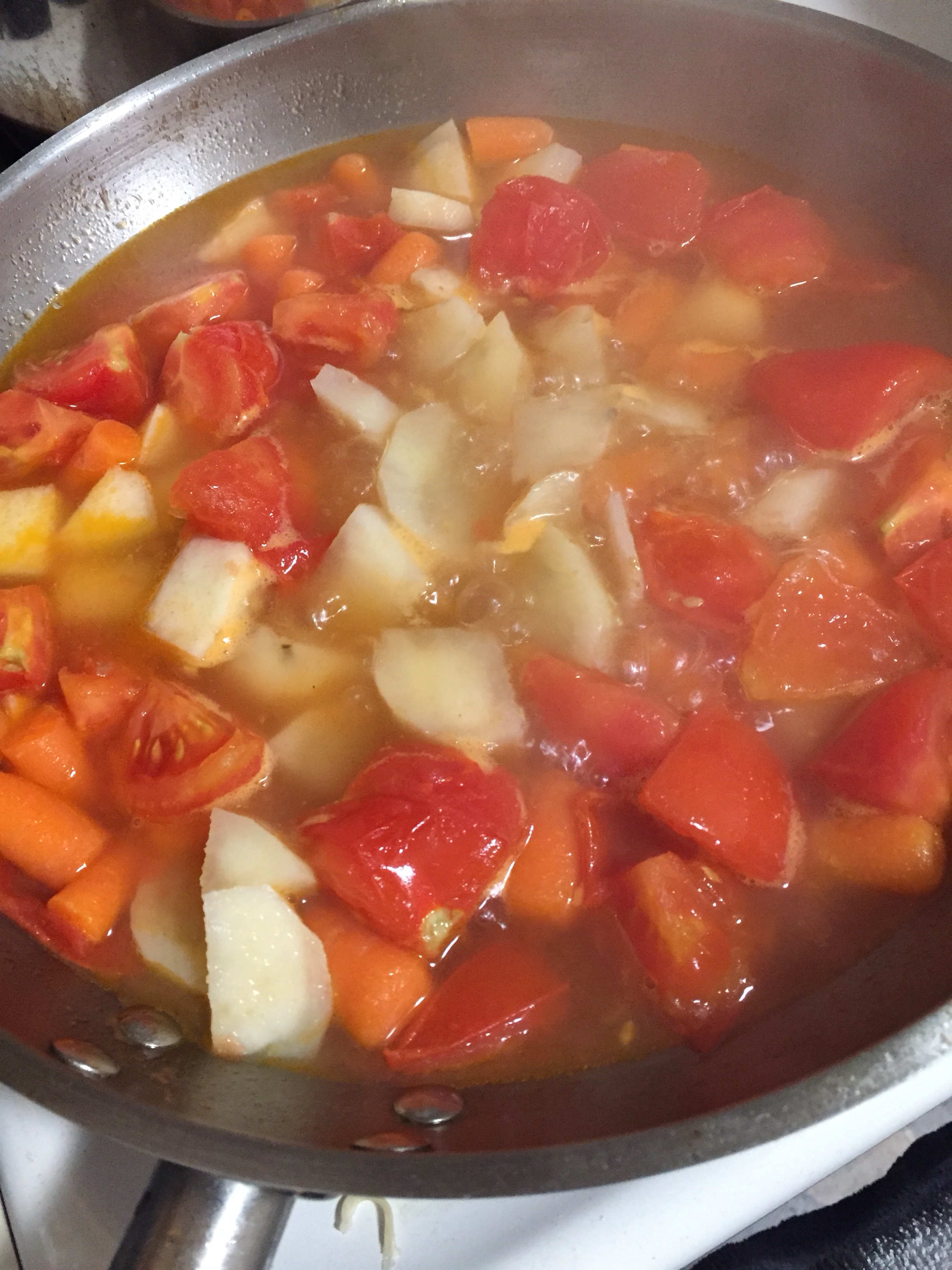 番茄土豆炖牛腩的做法 步骤3