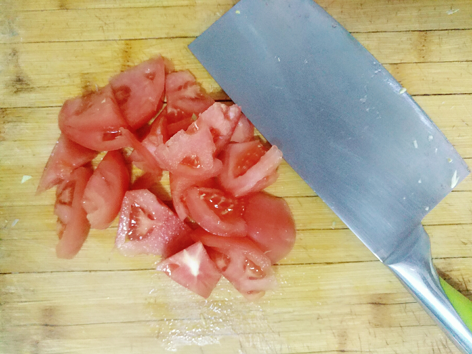 西紅柿雞蛋炒洋白菜的做法 步骤5