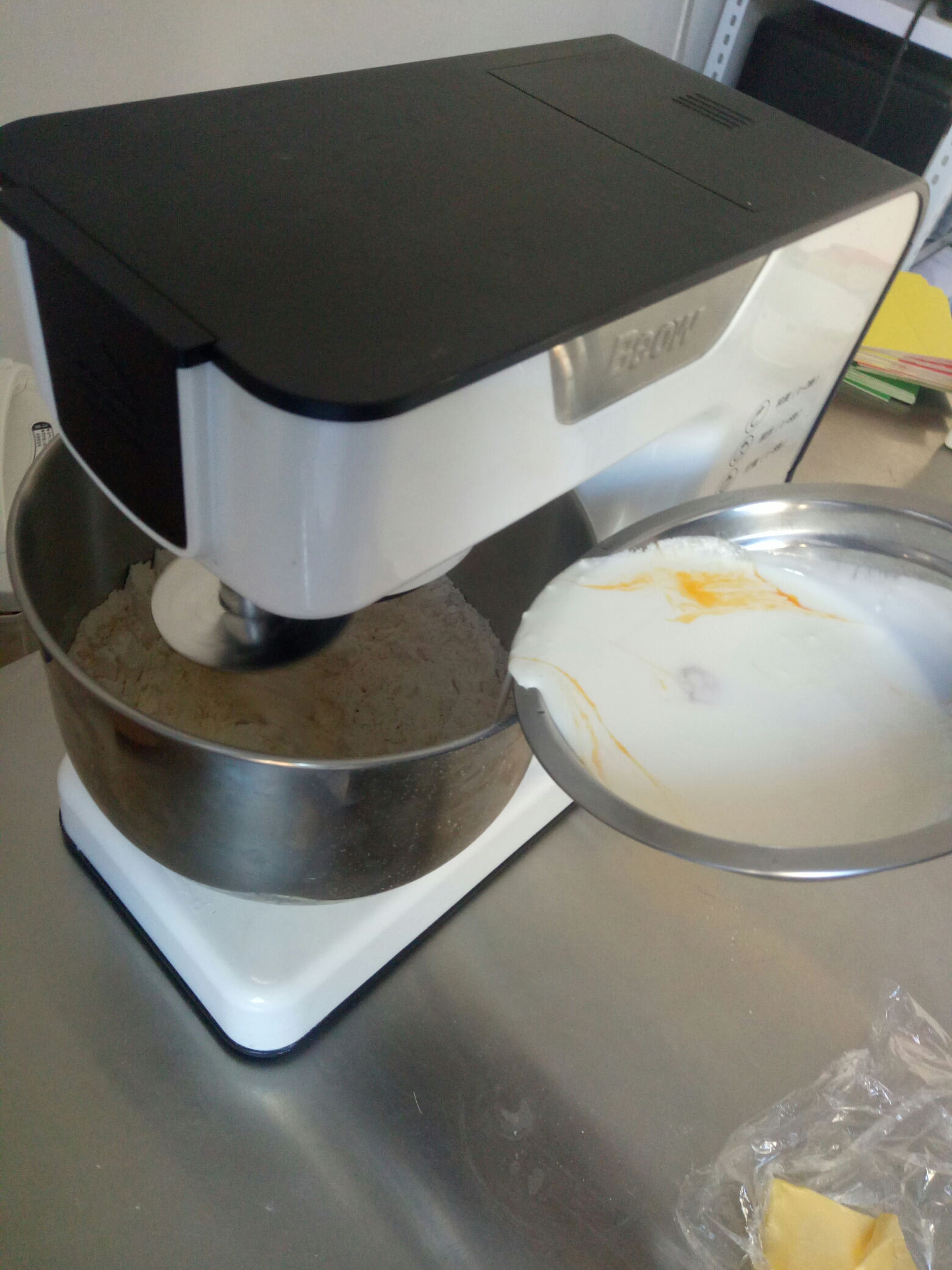 菠蘿皮酸奶吐司（一次發酵）@佳木木烘焙的做法 步骤2