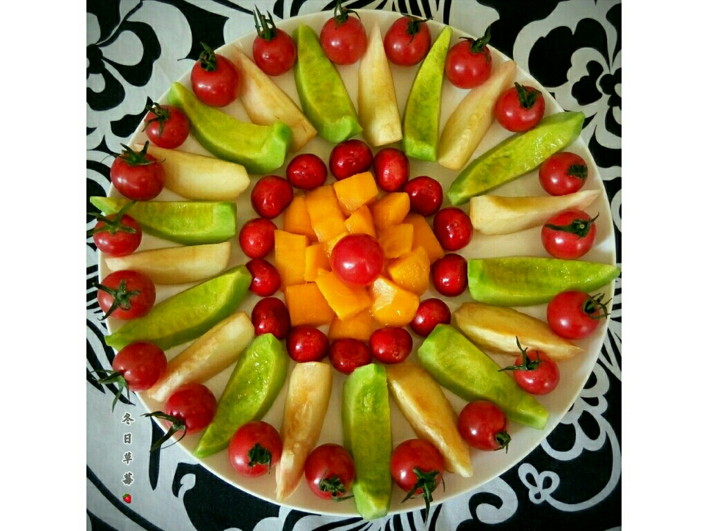 水果拼盤 （排排坐吃果果）的做法 步骤5
