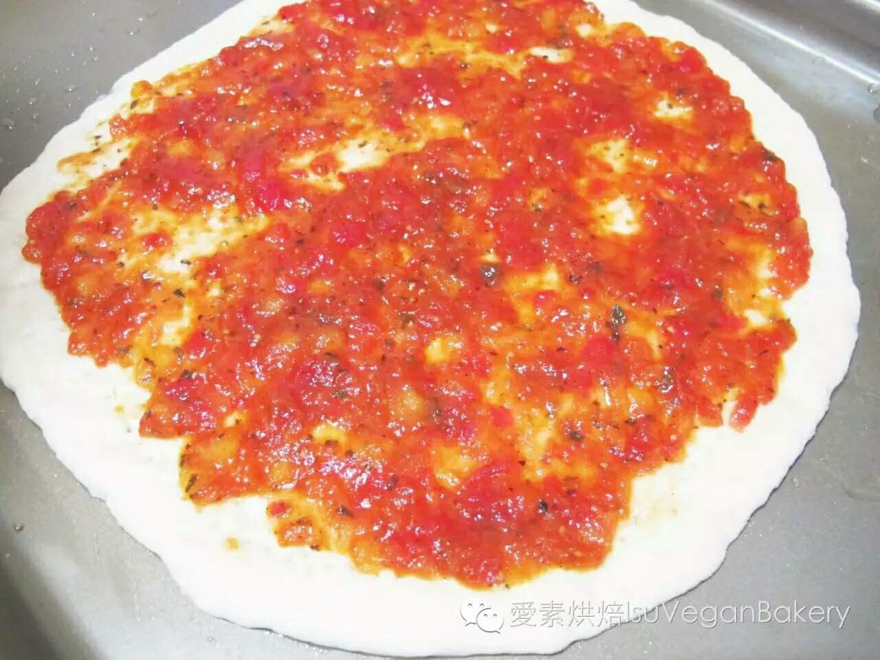 純素披薩【愛素純素烘焙原創食譜】的做法 步骤4