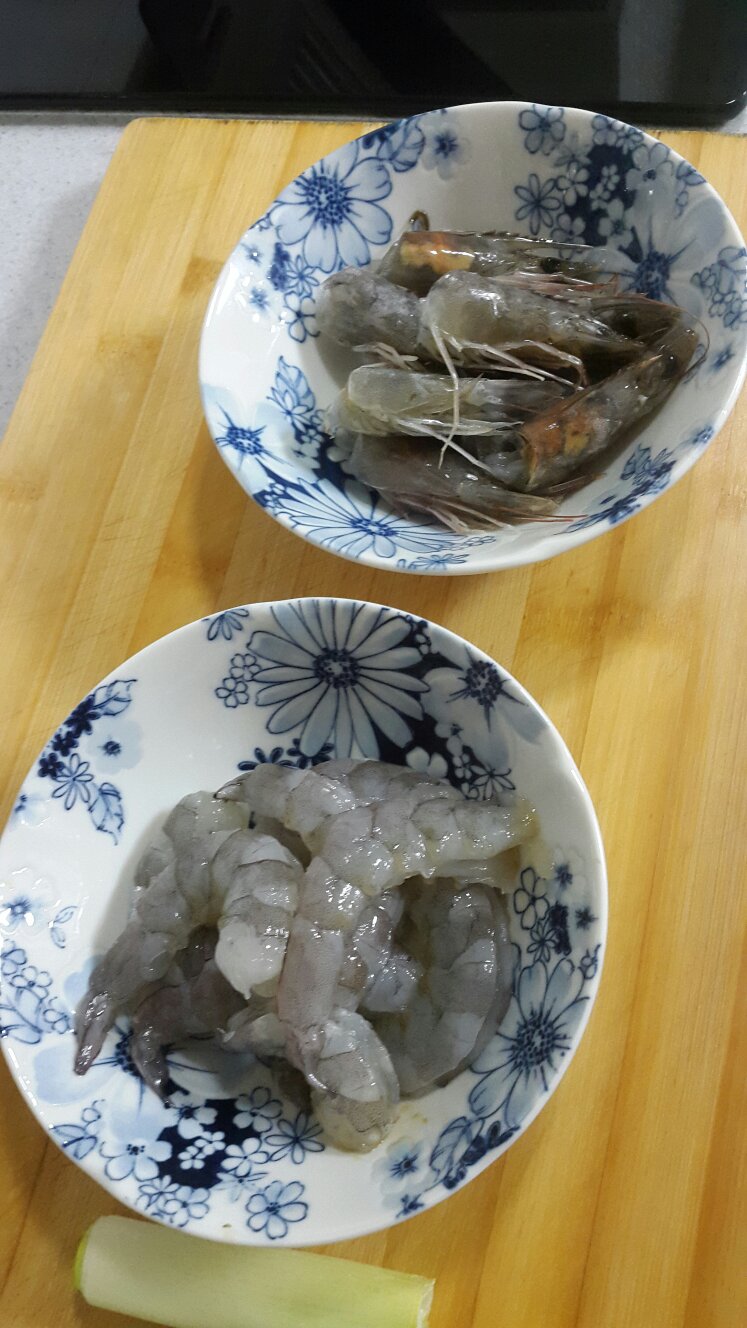 白米蝦粥的做法 步骤3