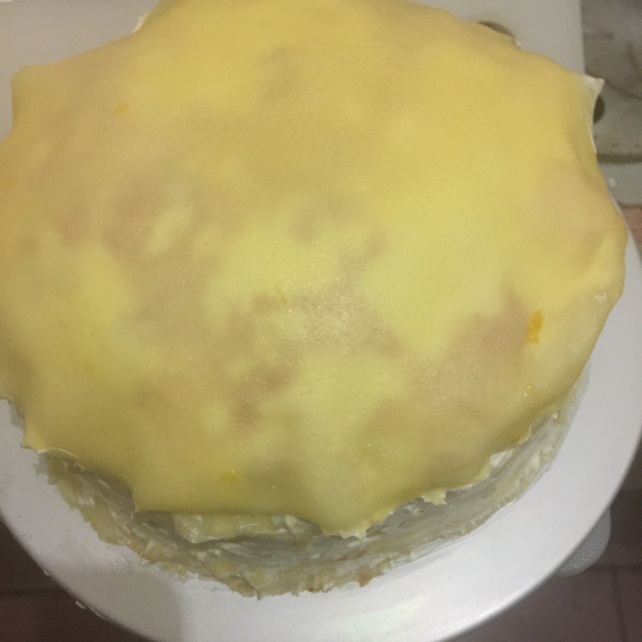 芒果千層蛋糕的做法 步骤4