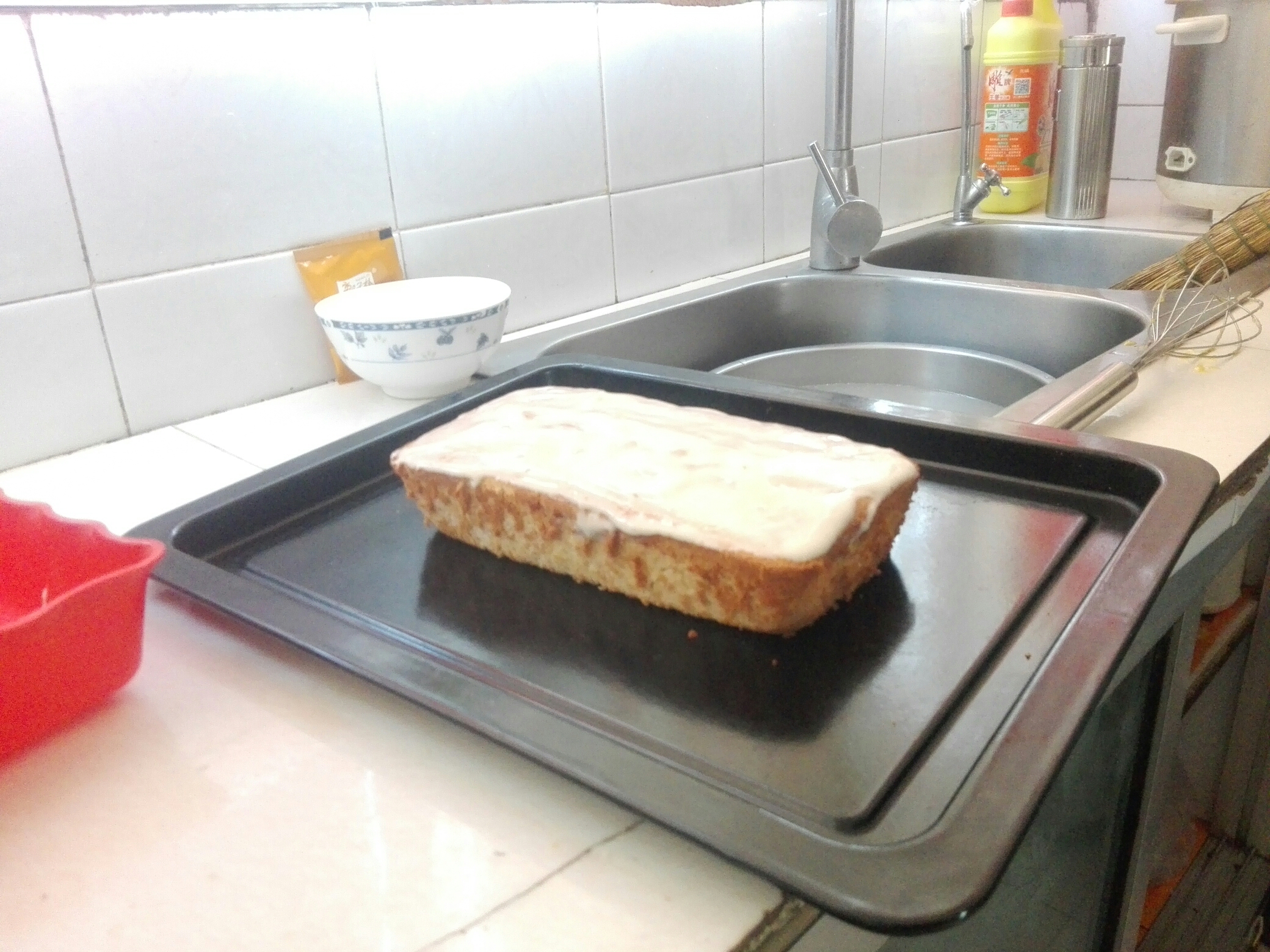 奶油霜麥香面包的做法 步骤8