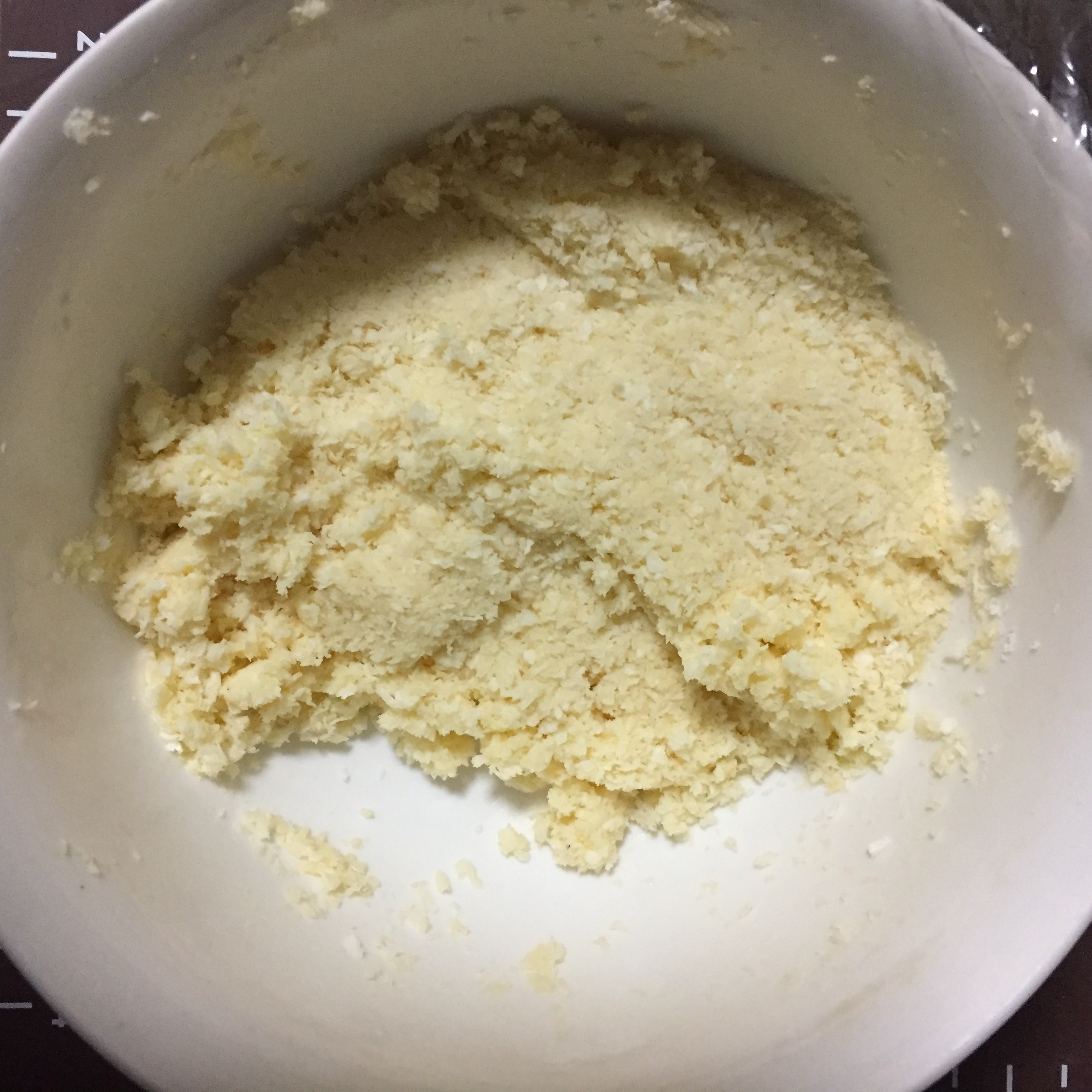 椰蓉面包排（低脂椰蓉餡）的做法 步骤2