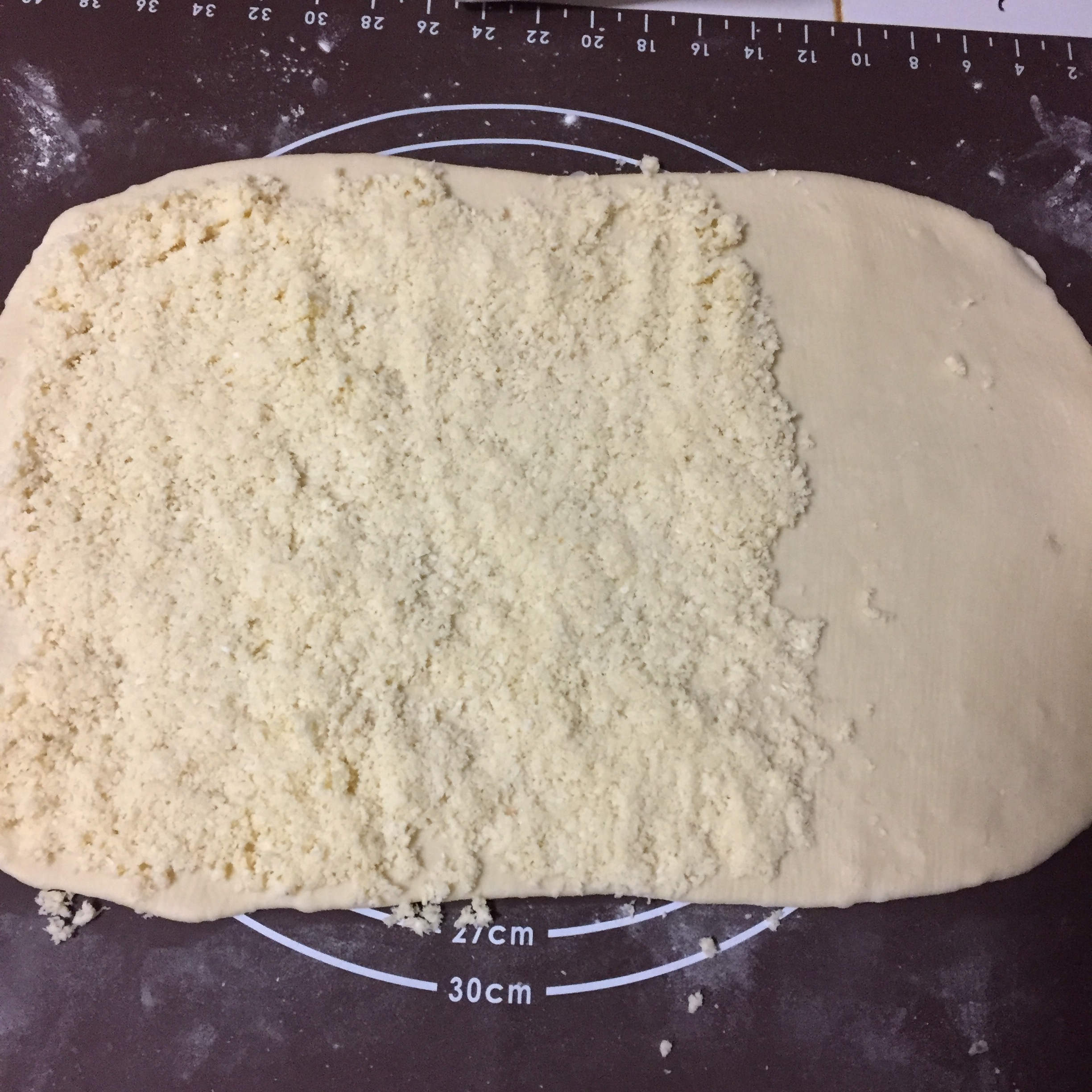 椰蓉面包排（低脂椰蓉餡）的做法 步骤5
