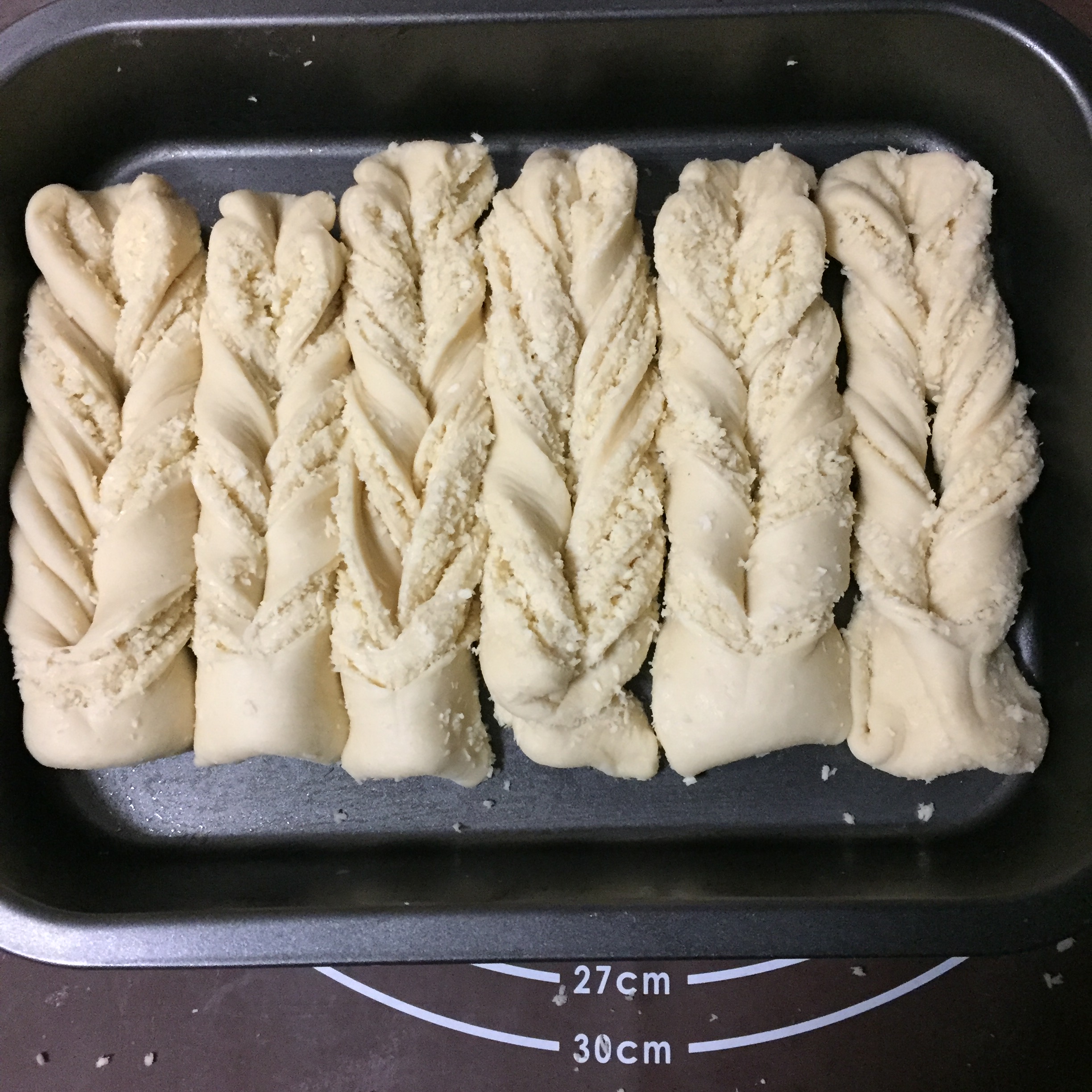 椰蓉面包排（低脂椰蓉餡）的做法 步骤11