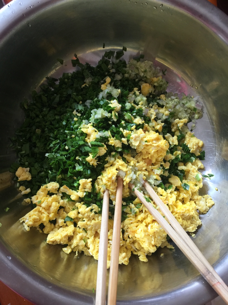 韭菜雞蛋水餃的做法 步骤5