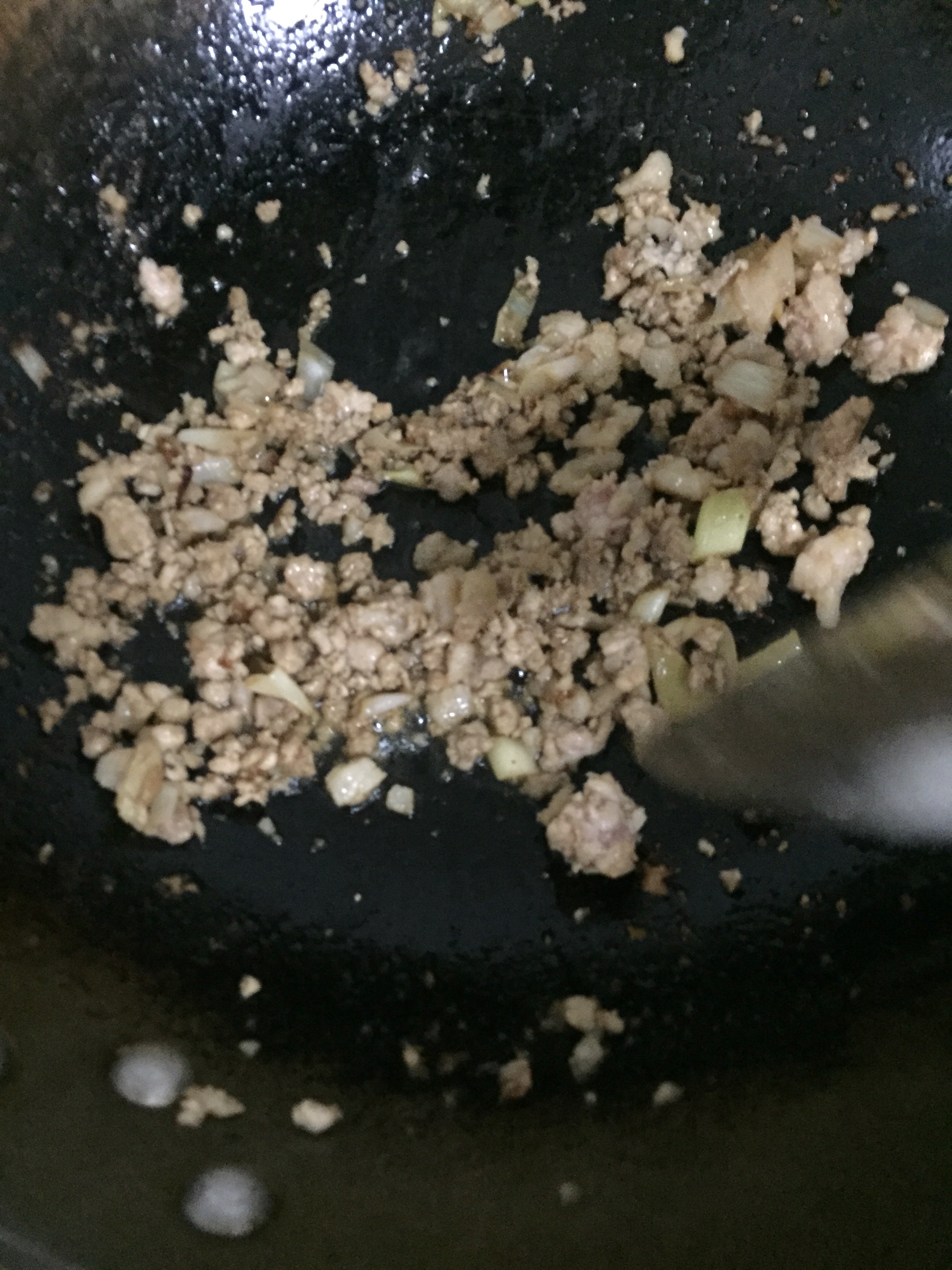 低油版欖菜肉沫四季豆的做法 步骤3