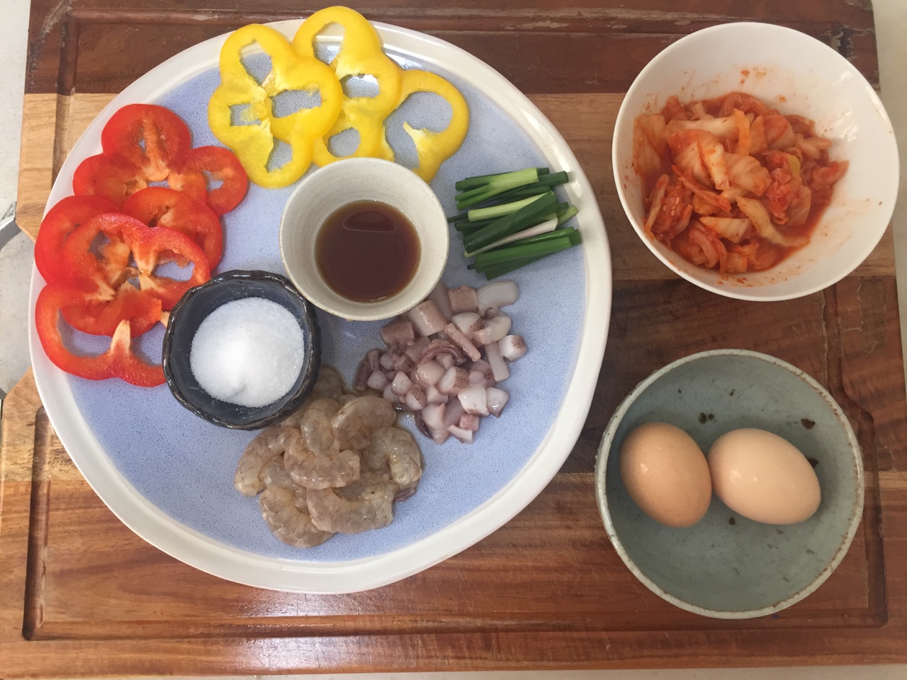 韓式海鮮泡菜蔥餅的做法 步骤2