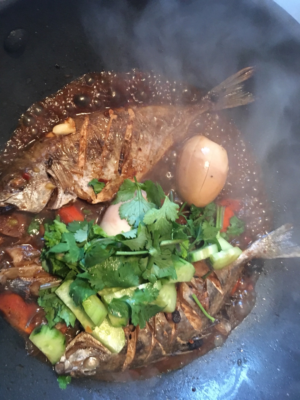 紫蘇紅燒魚的做法 步骤3
