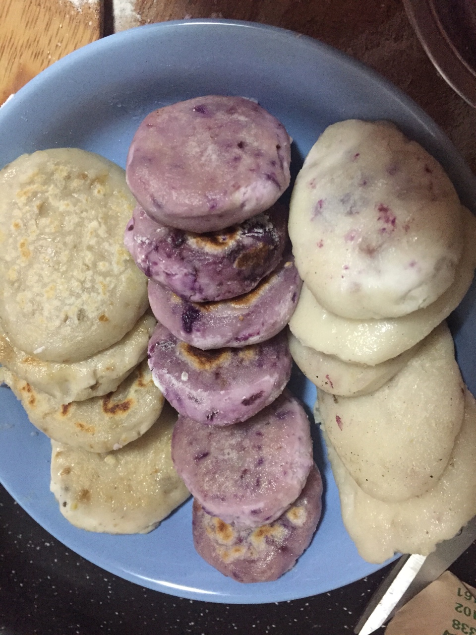 板栗/紫薯/香芋糖水糯米餅的做法 步骤6