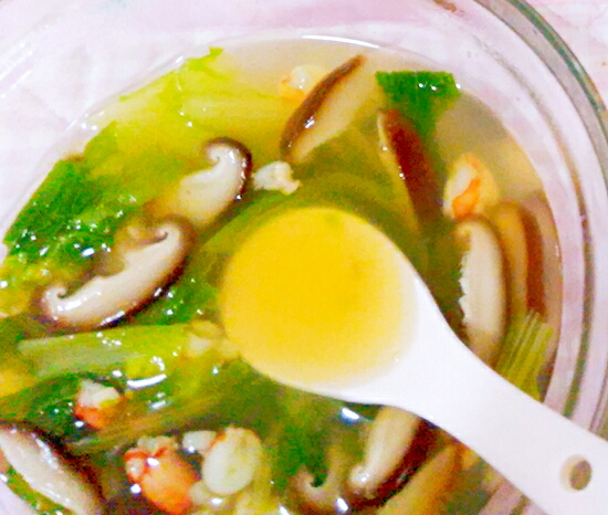 香菇小白菜湯的做法 步骤1