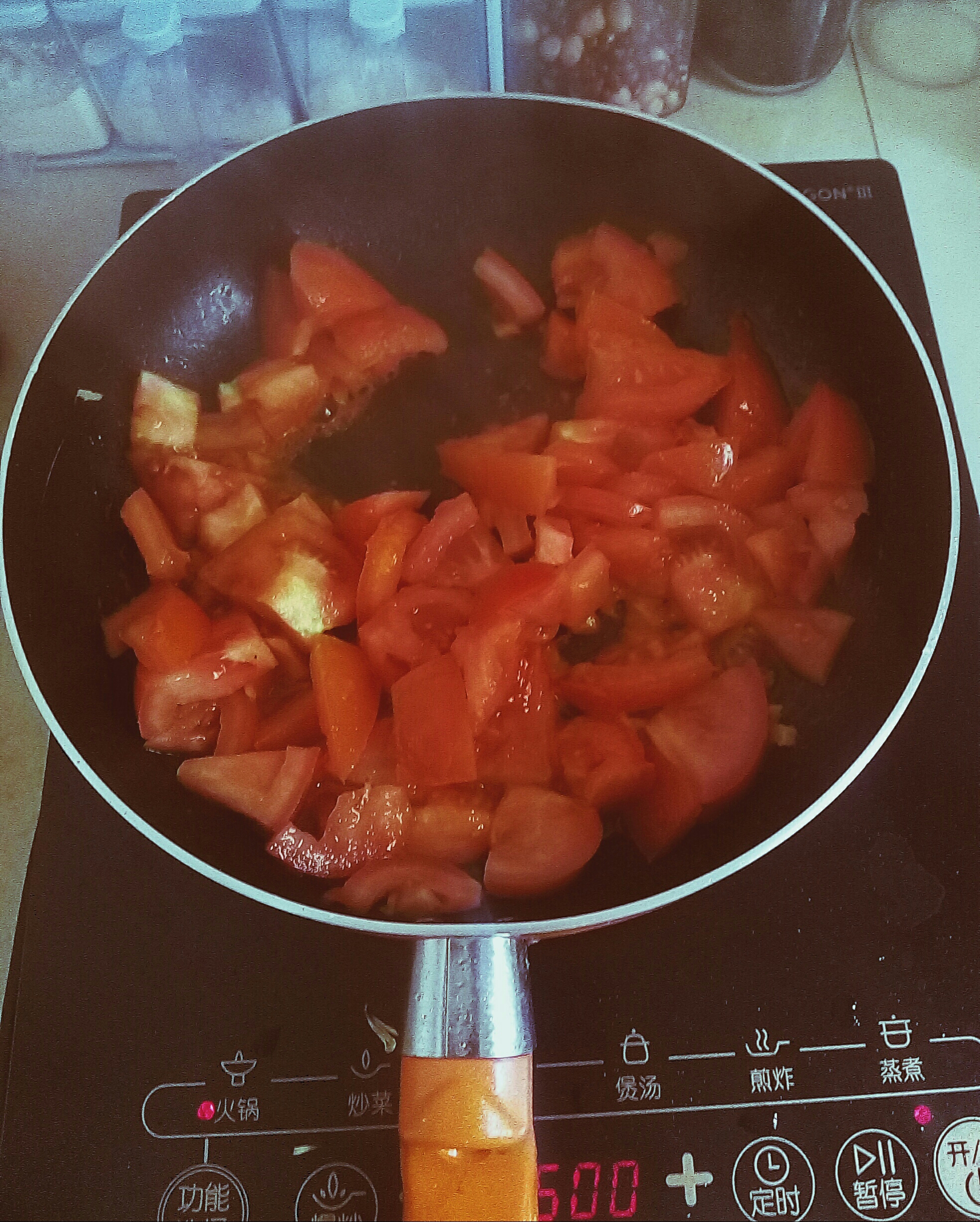 番茄蕎麥面的做法 步骤2