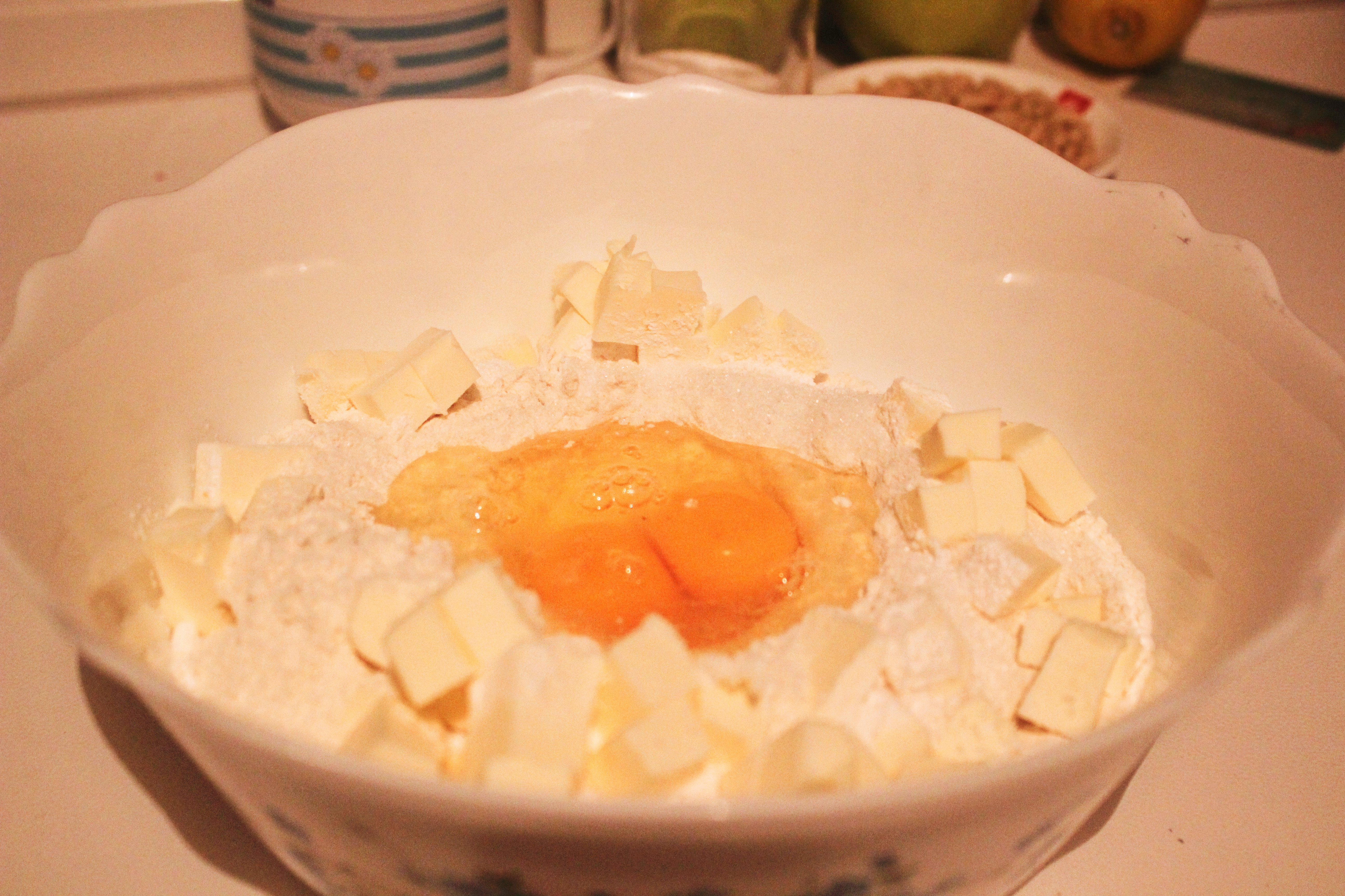 黃油粒蘋果派--Sbriciolata di mele--Apple crumble pie的做法 步骤2