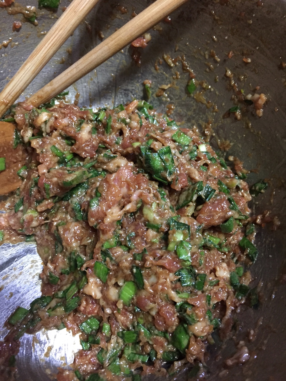 韭菜豬肉水餃的做法 步骤3
